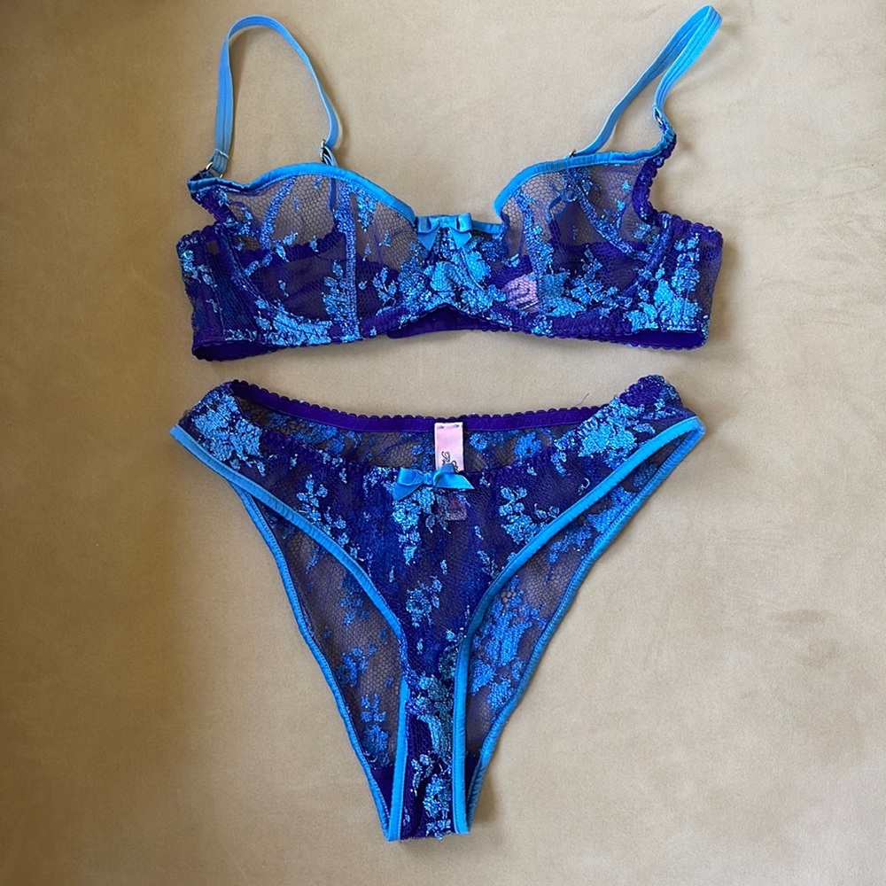 Agent Provocateur lace underwire bra and matching lace panties